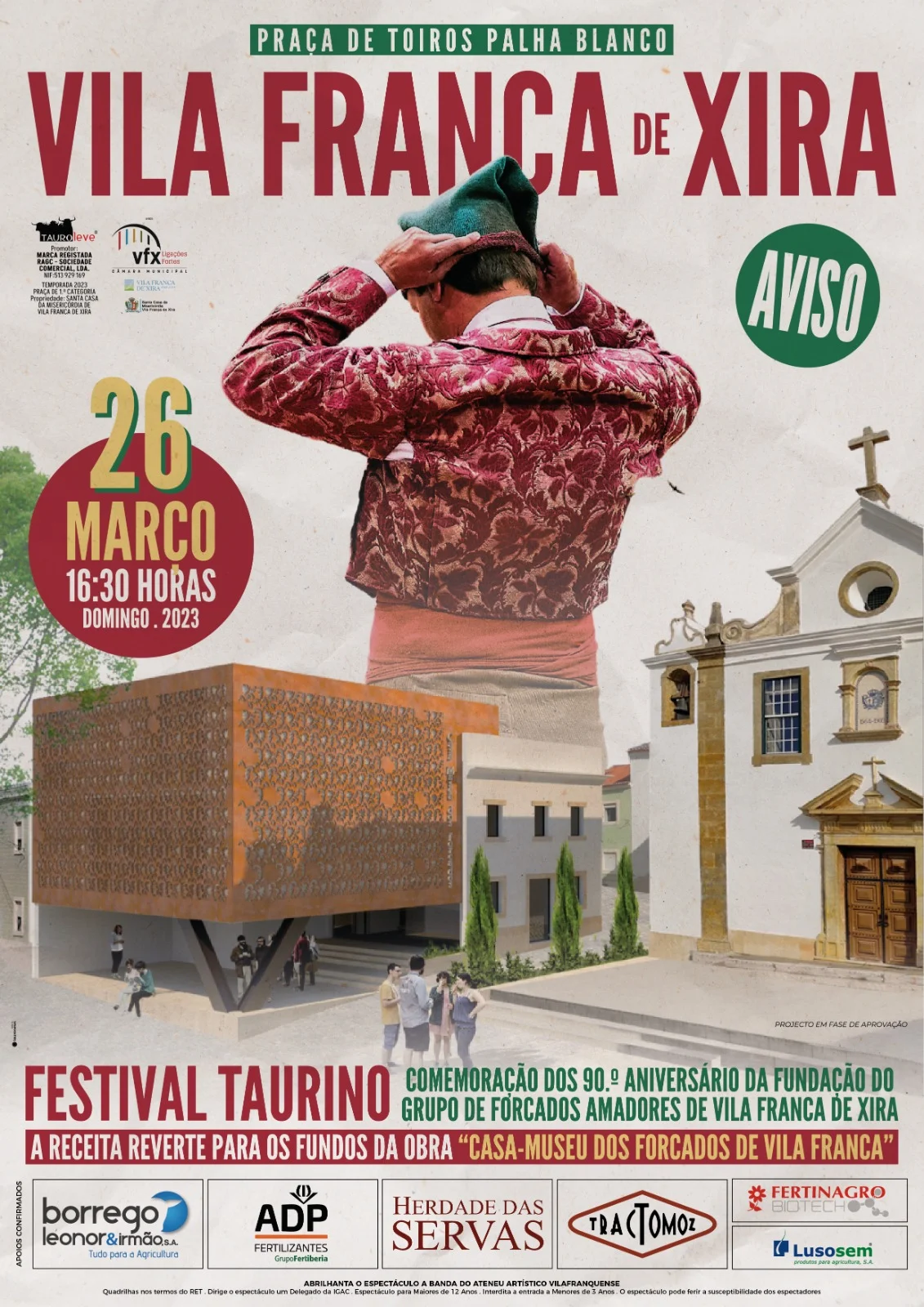 Cartel Único em Festival Taurino na Palha Blanco