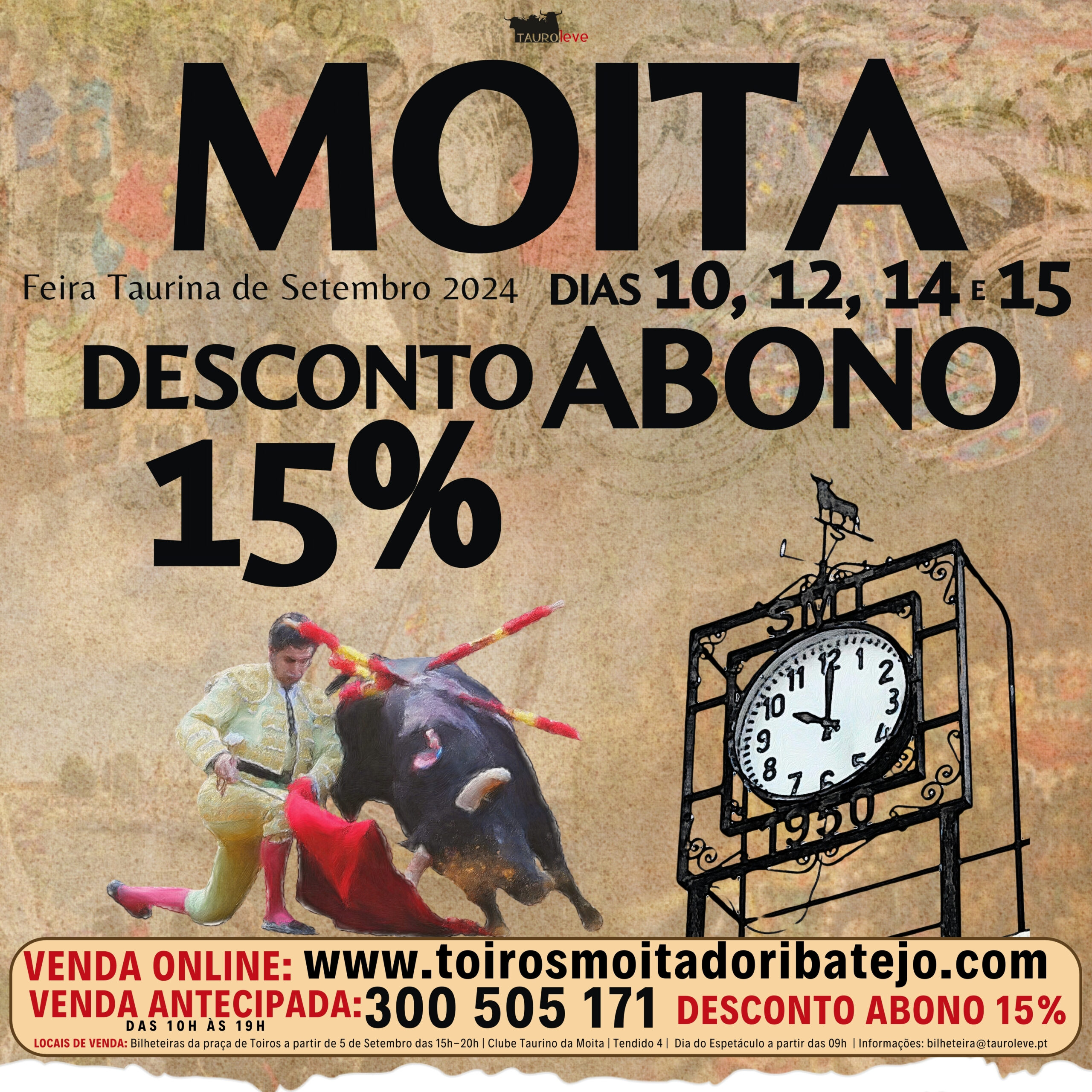 Abono de 15% para a Feira da Moita do Ribatejo